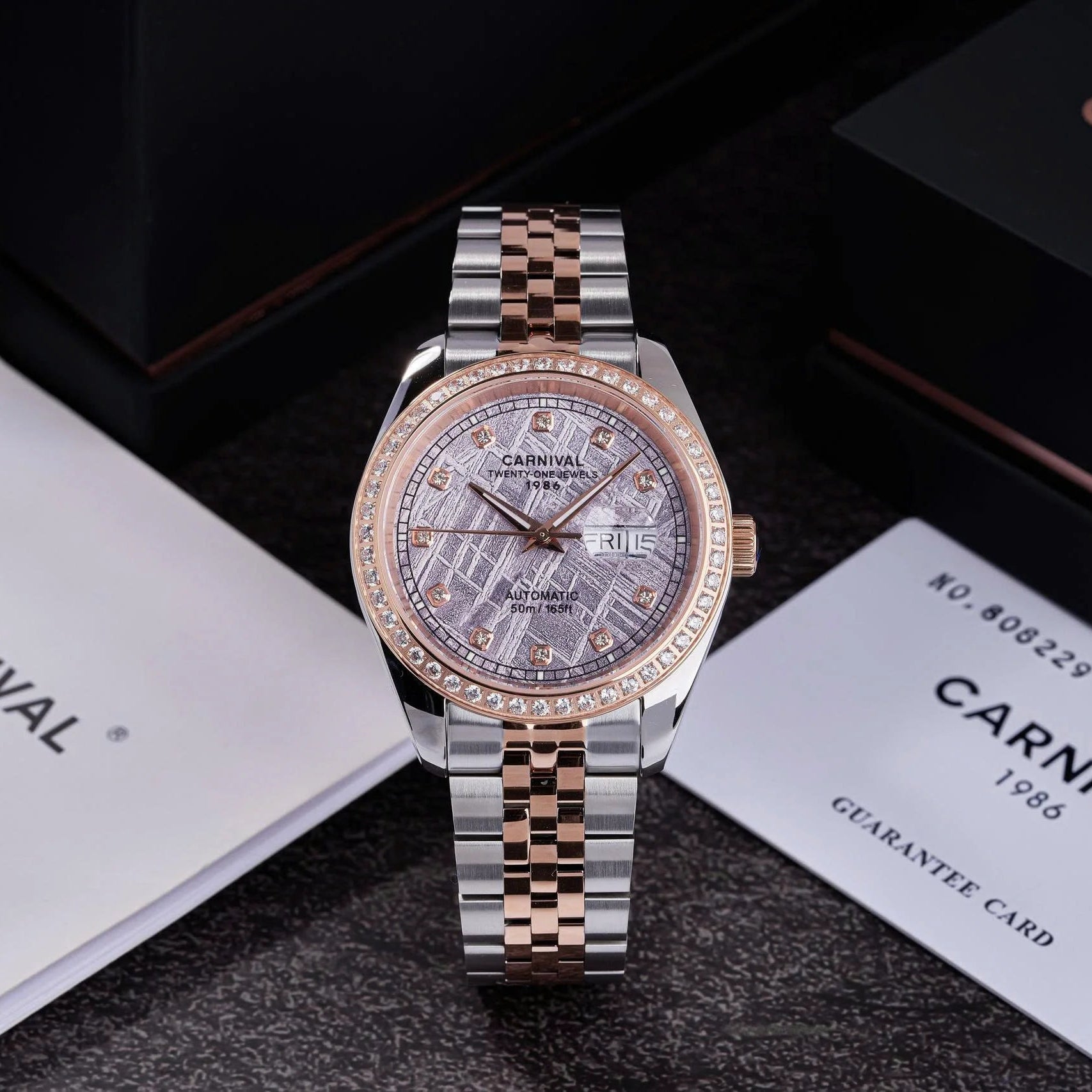 Carnival 8131G2 Demi Rosegold Thiên Thạch ( 8131G2-CH-TT)