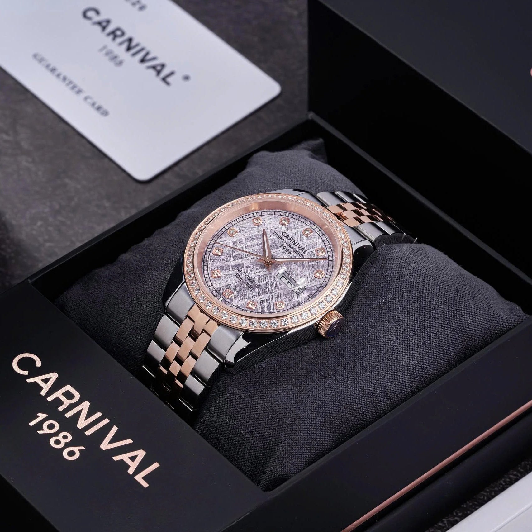 Carnival 8131G2 Demi Rosegold Thiên Thạch ( 8131G2-CH-TT)
