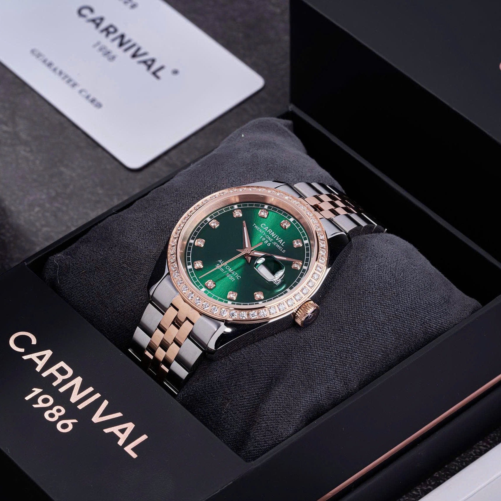 Carnival 8131G2 Demi Rosegold Xanh Lá ( 8131G2-CH-XL)