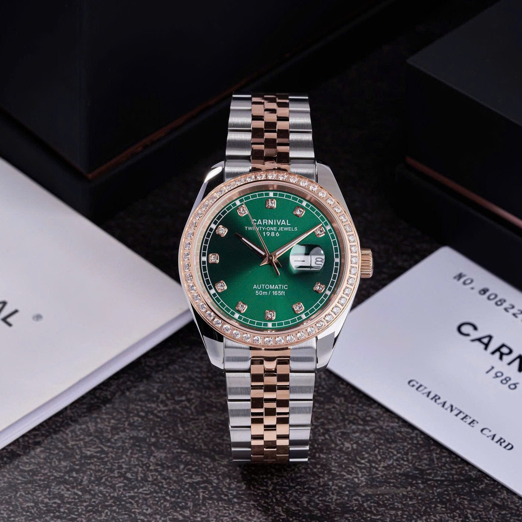 Carnival 8131G2 Demi Rosegold Xanh Lá ( 8131G2-CH-XL)