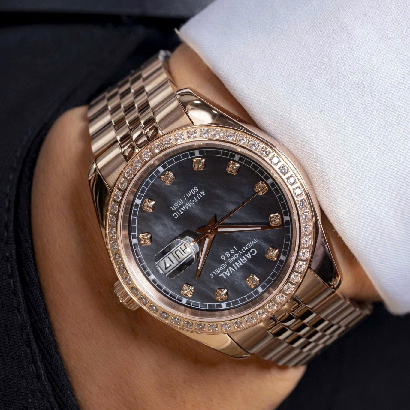Carnival 8131G2 Rosegold Xà Cừ Tím ( 8131G2-VH-DK)