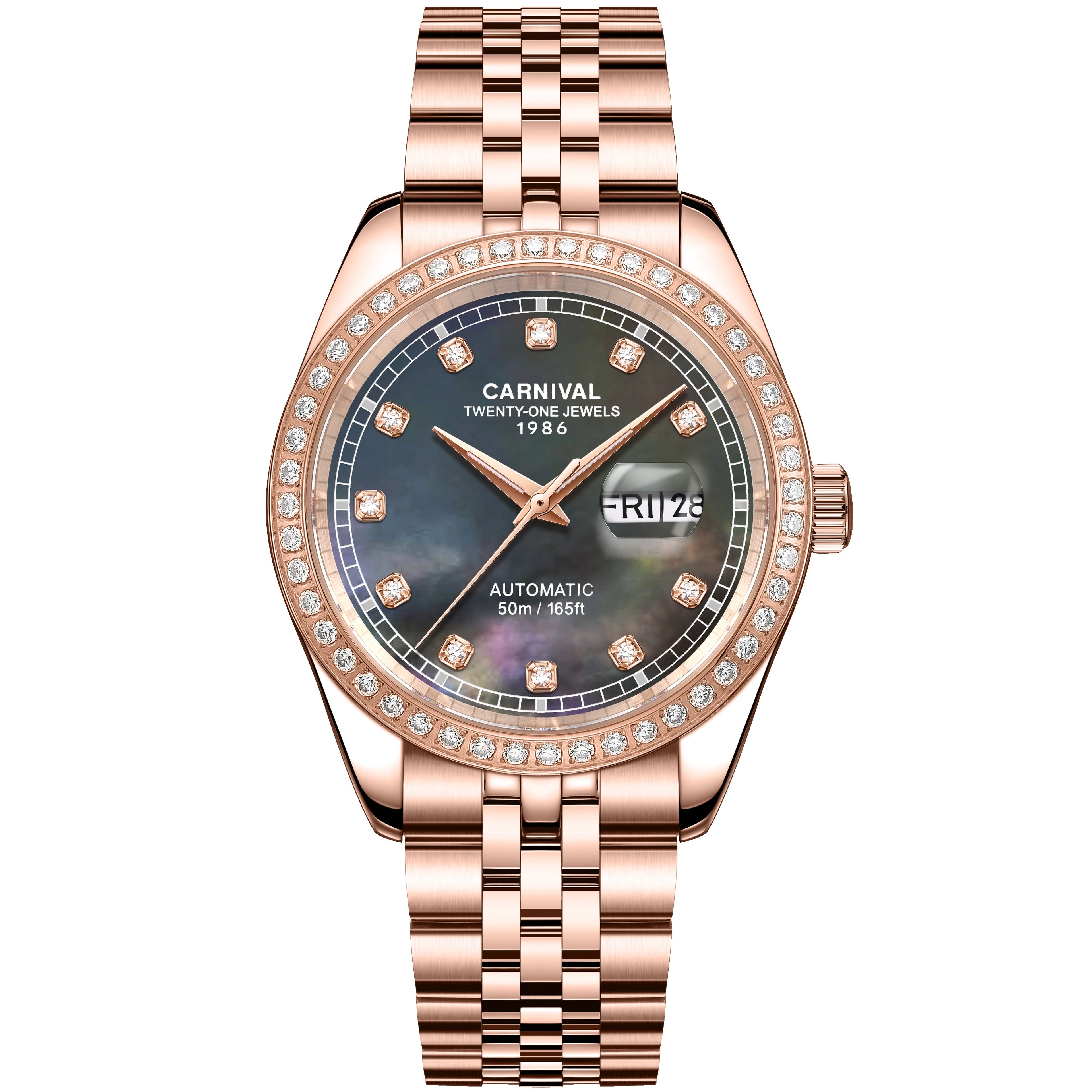 Carnival 8131G2 Rosegold Xà Cừ Tím ( 8131G2-VH-DK)