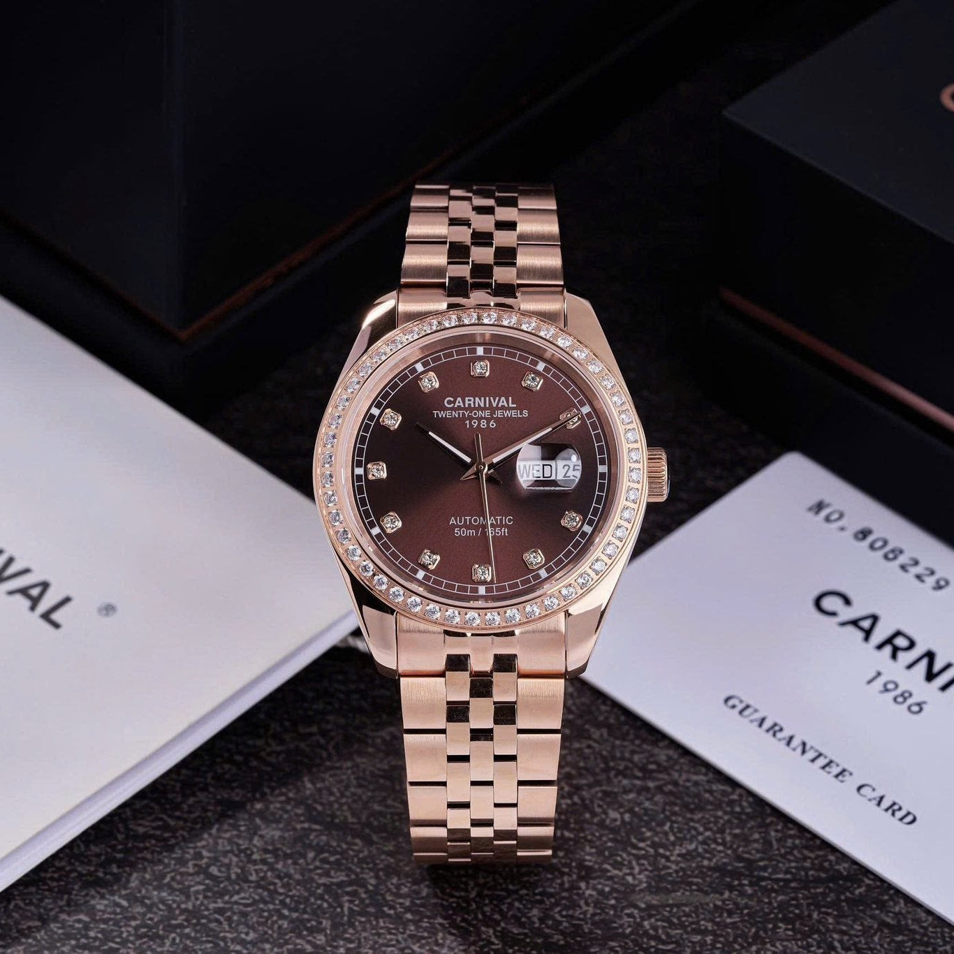 Carnival 8131G2 Rosegold Nâu Choco ( 8131G2-VH-N)