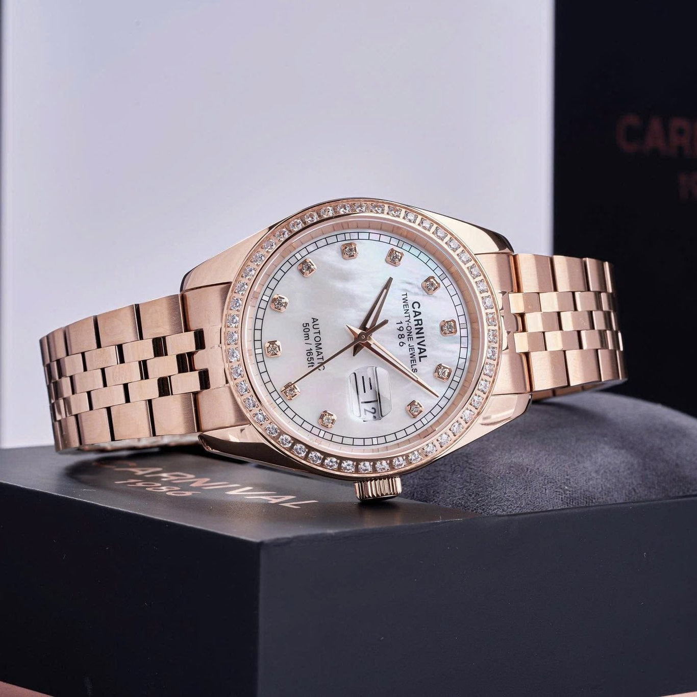 Carnival 8131G2 Rosegold Xà Cừ Trắng ( 8131G2-VH-TK)