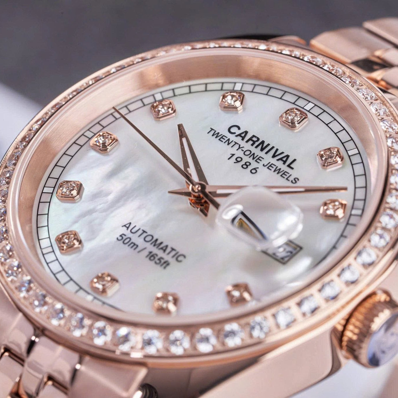Carnival 8131G2 Rosegold Xà Cừ Trắng ( 8131G2-VH-TK)