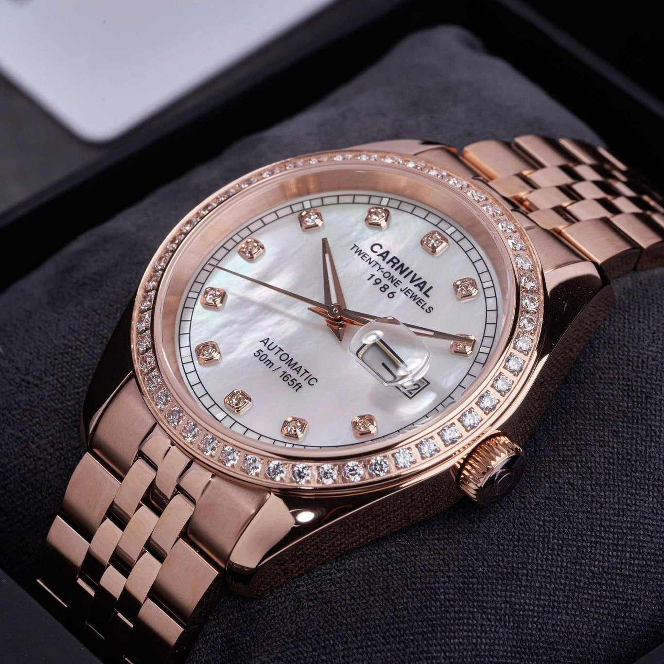 Carnival 8131G2 Rosegold Xà Cừ Trắng ( 8131G2-VH-TK)