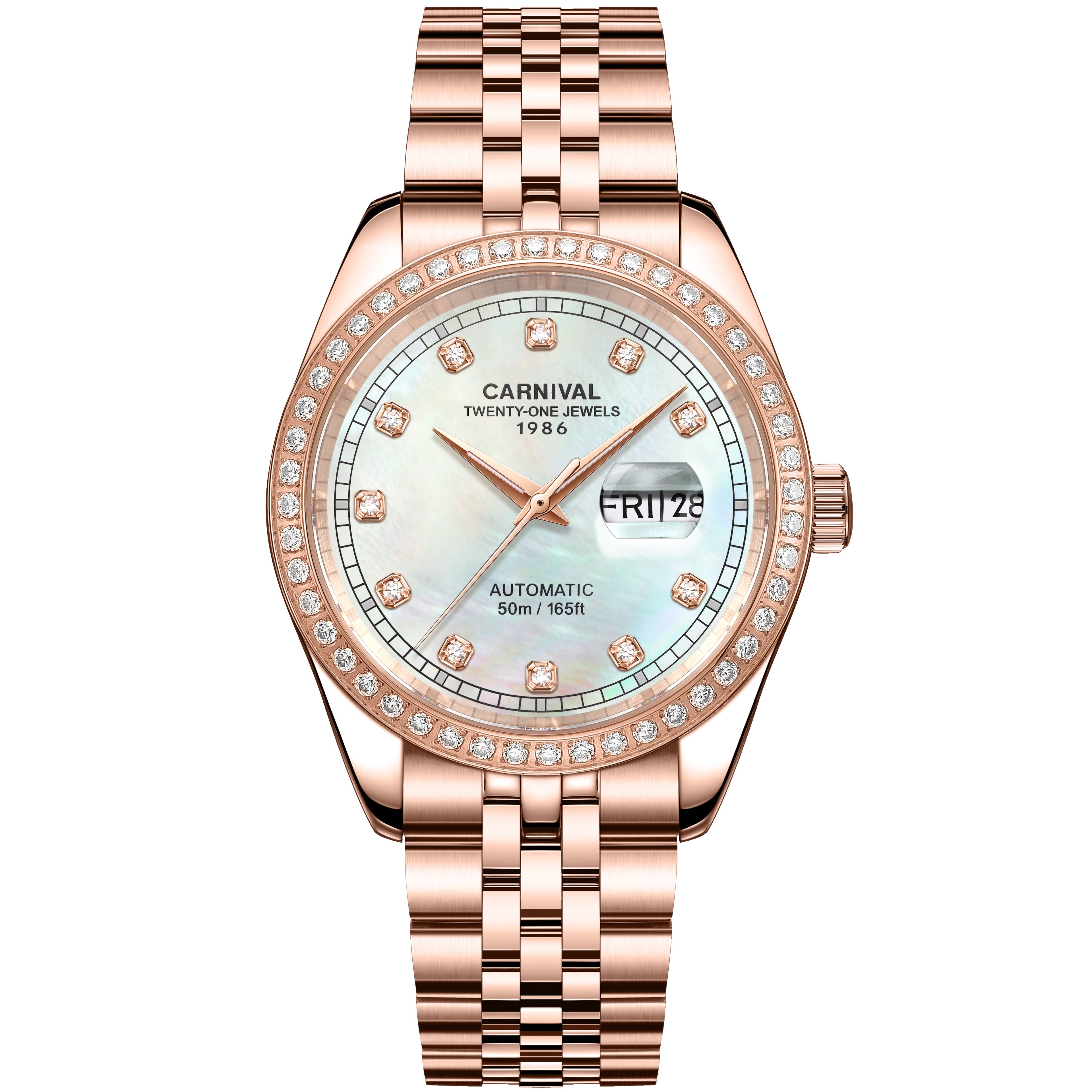 Carnival 8131G2 Rosegold Xà Cừ Trắng ( 8131G2-VH-TK)