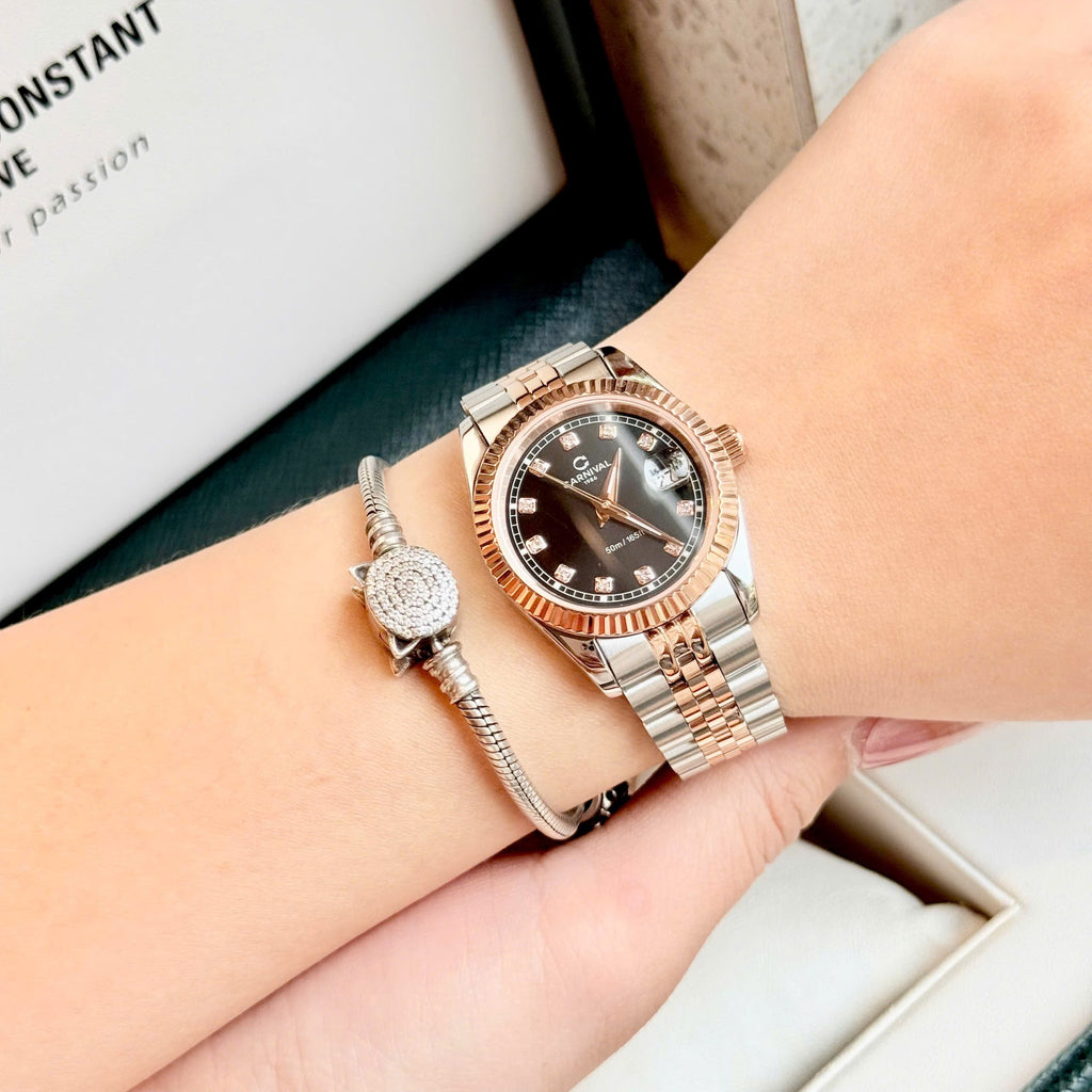 Carnival 8131L Demi Rosegold Đen ( 8131L-CH-D)
