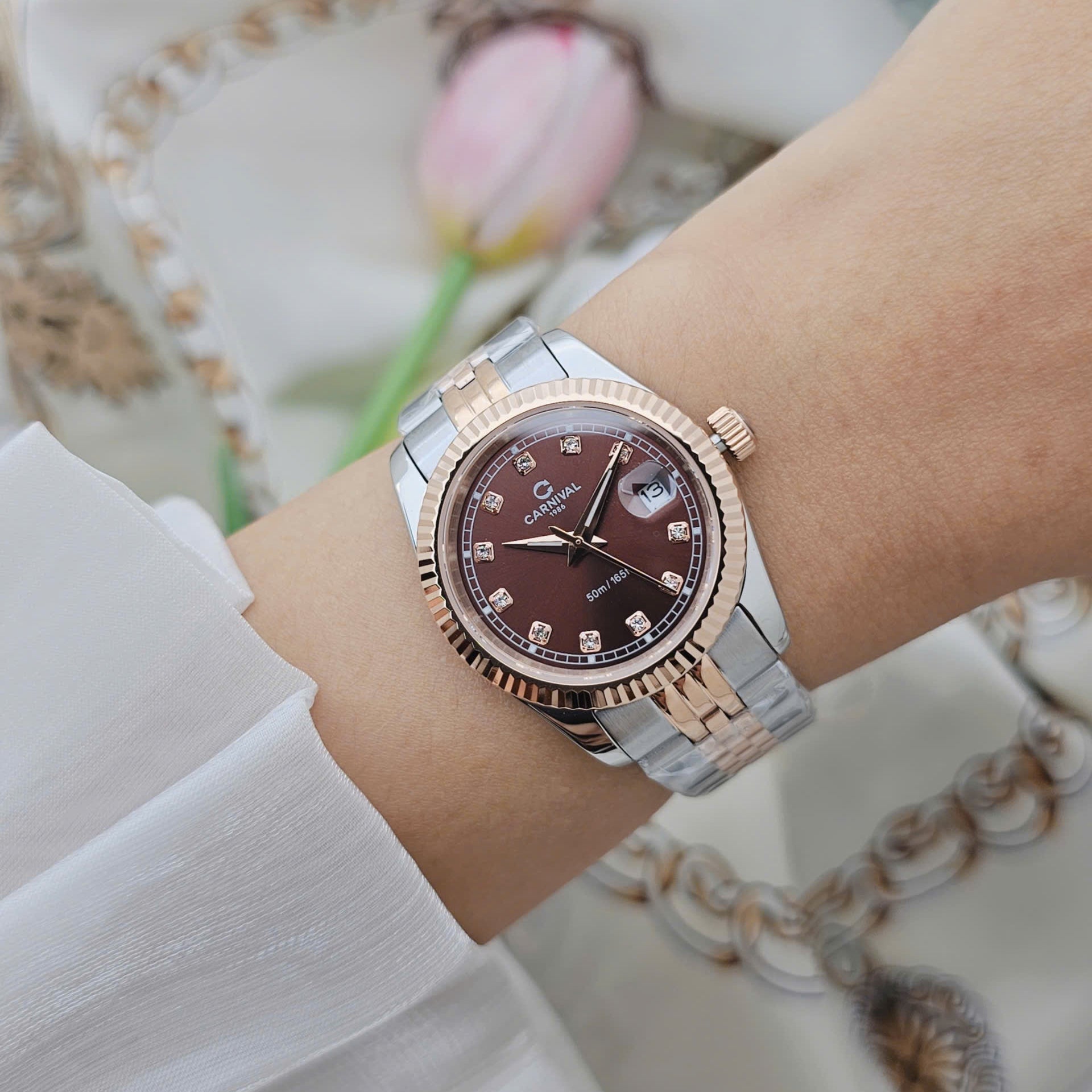 Carnival 8131L Demi Rosegold Nâu ( 8131L-CH-N)