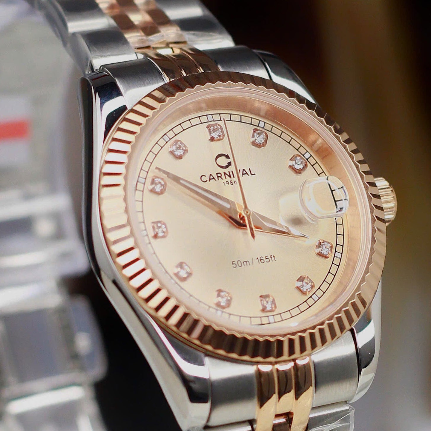 Carnival 8131L Demi Rosegold Sundust ( 8131L-CH-NN)