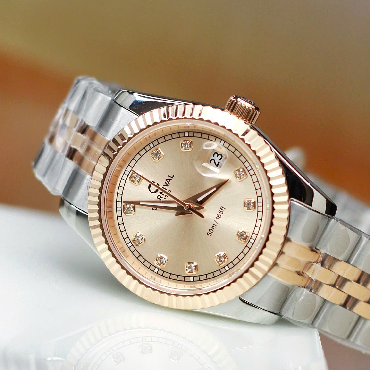 Carnival 8131L Demi Rosegold Sundust ( 8131L-CH-NN)