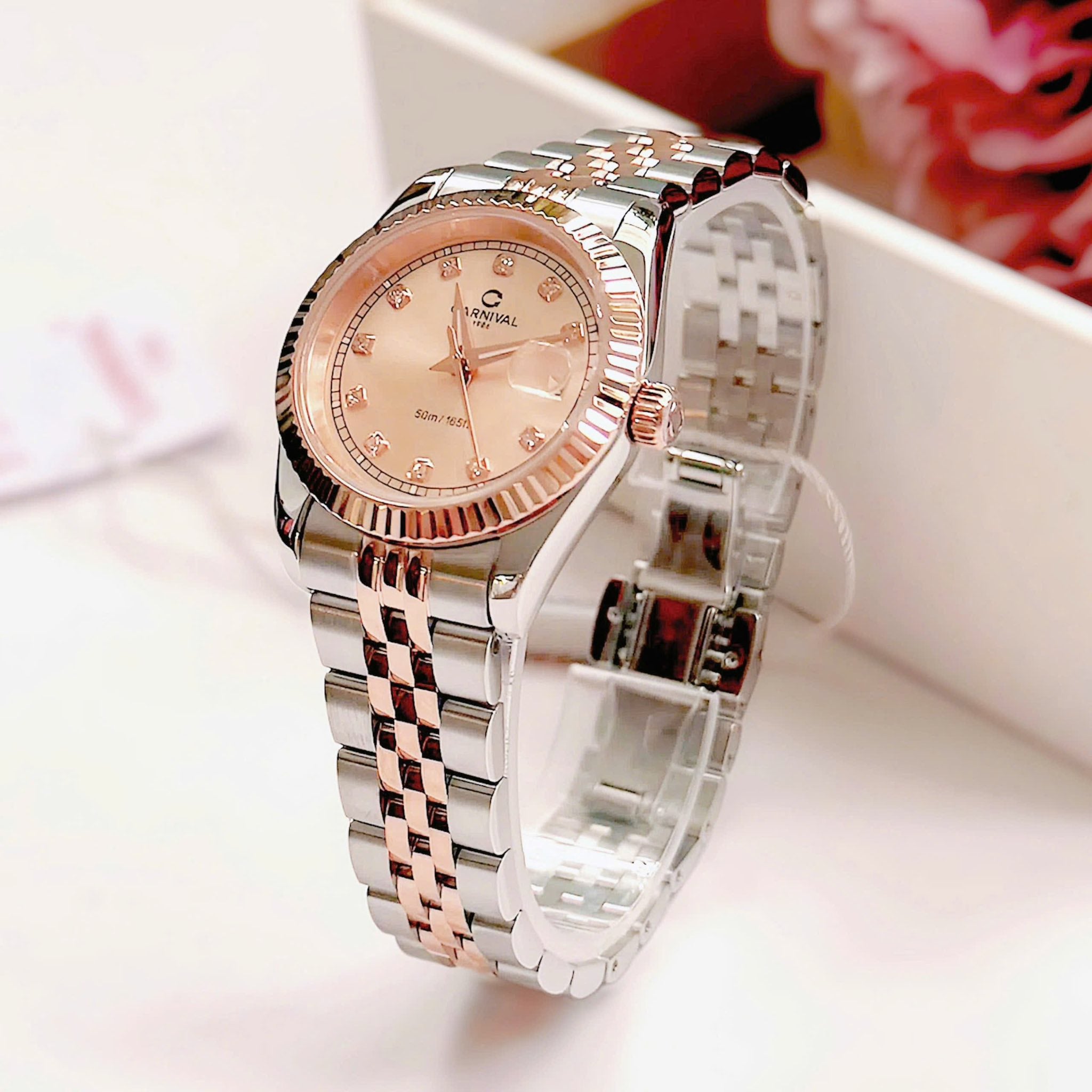 Carnival 8131L Demi Rosegold Sundust ( 8131L-CH-NN)