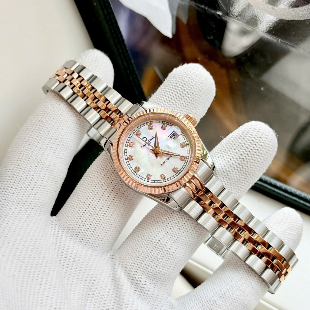 Carnival 8131L Demi Rosegold Xà Cừ Trắng ( 8131L-CH-TK)