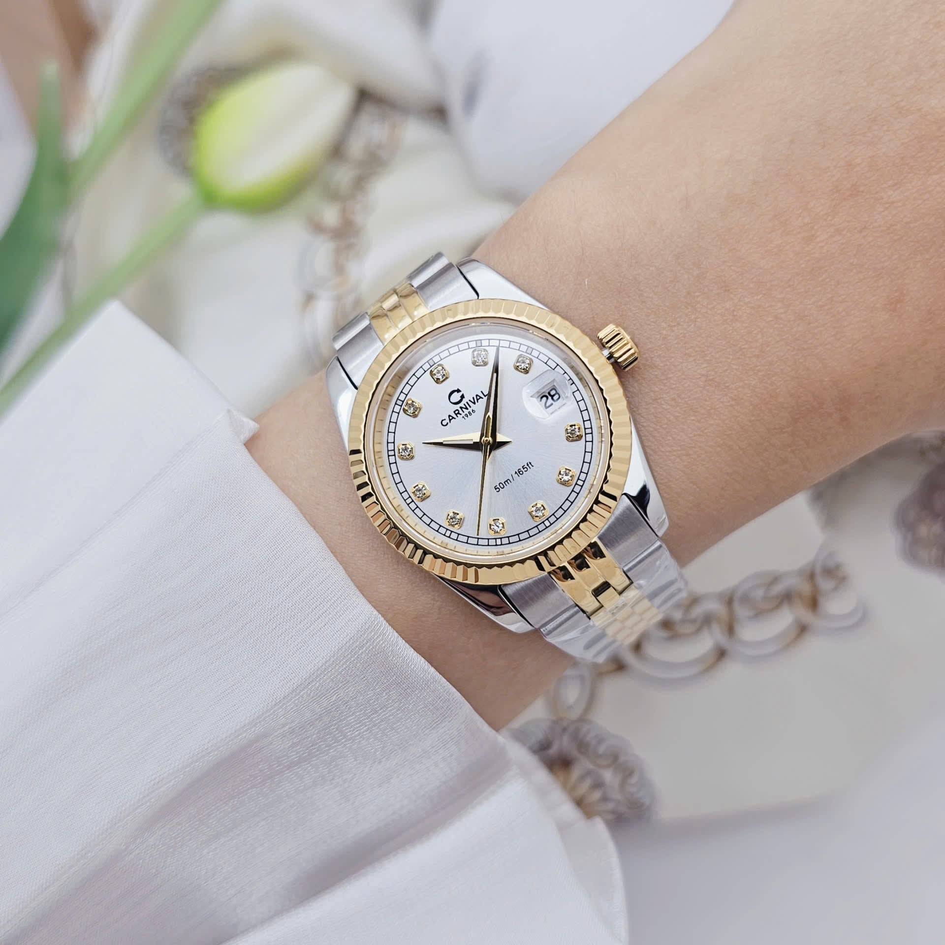 Carnival 8131L Demi Gold Trắng ( 8131L-CV-T)