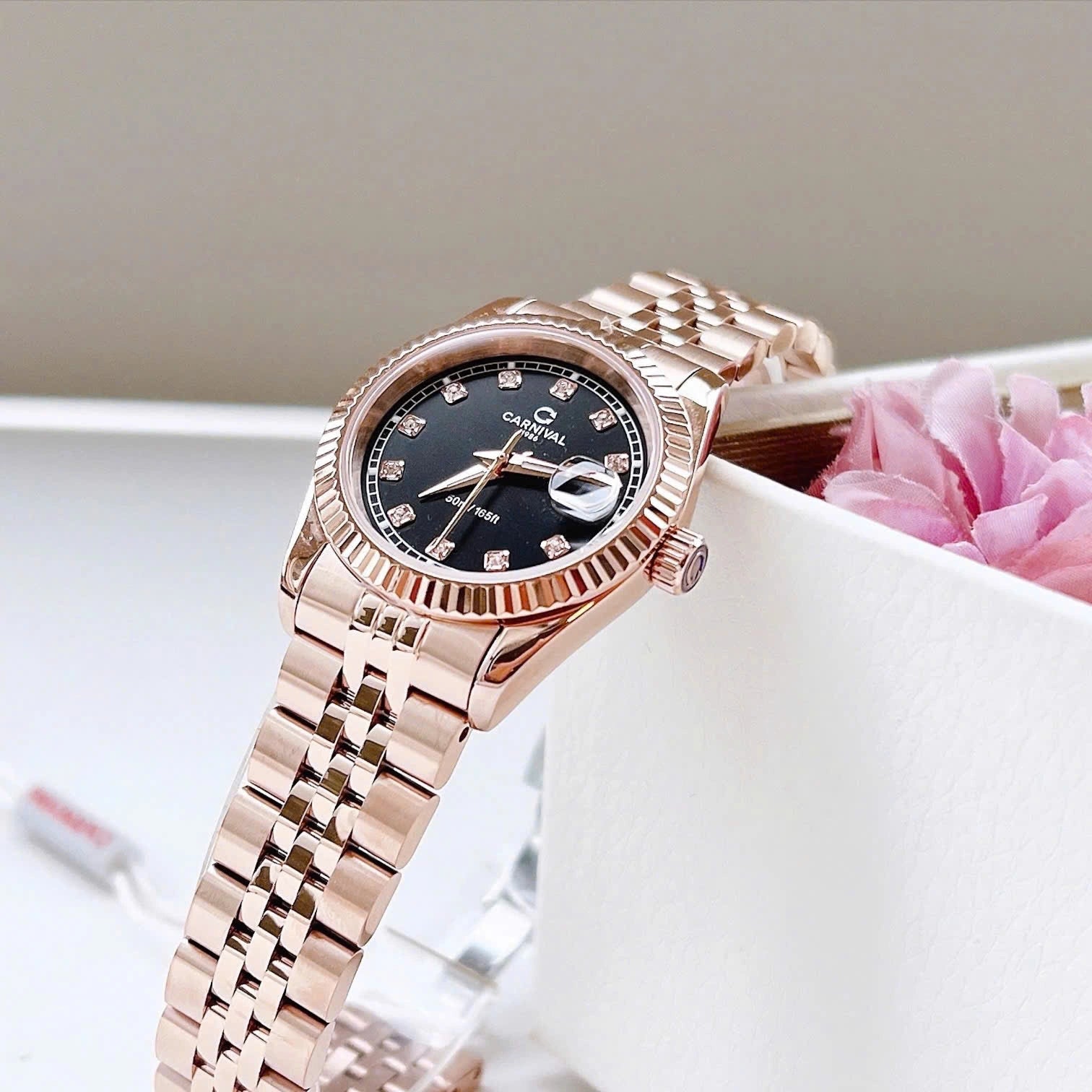 Carnival 8131L Rosegold Đen ( 8131L-VH-D)