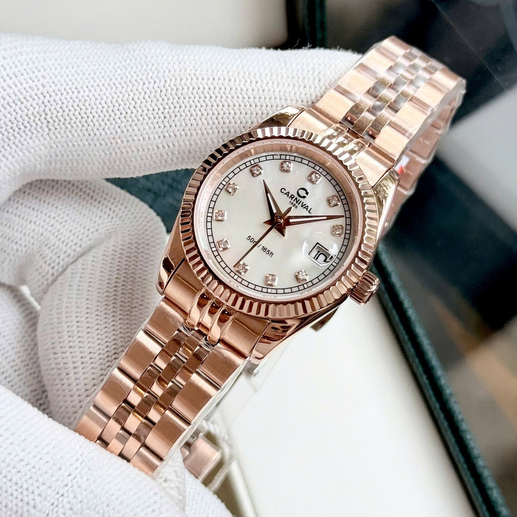 Carnival 8131L Rosegold Xà Cừ Trắng ( 8131L-VH-TK)
