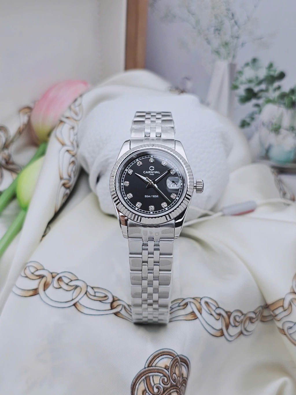 Carnival 8131L Bạc Đen ( 8131L-VT-D)