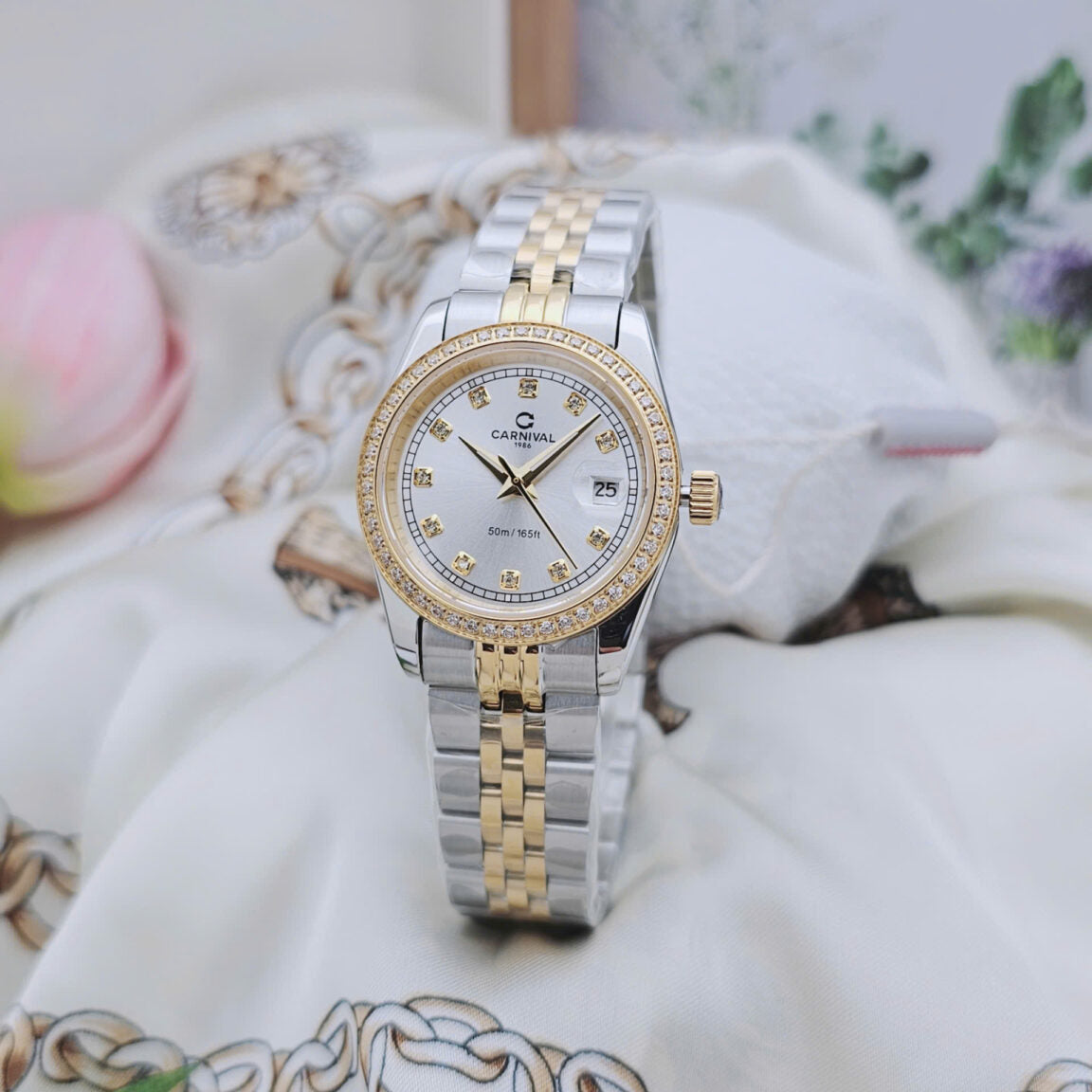 Carnival 8131L2 Demi Gold Trắng ( 8131L2-CV-T)