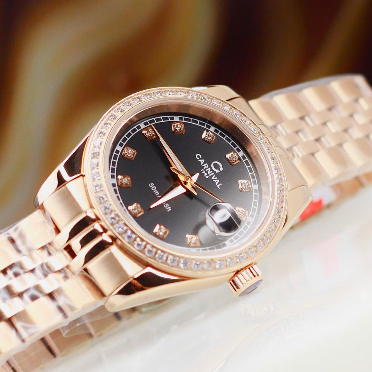 Carnival 8131L2 Rosegold Đen ( 8131L2-VH-D)