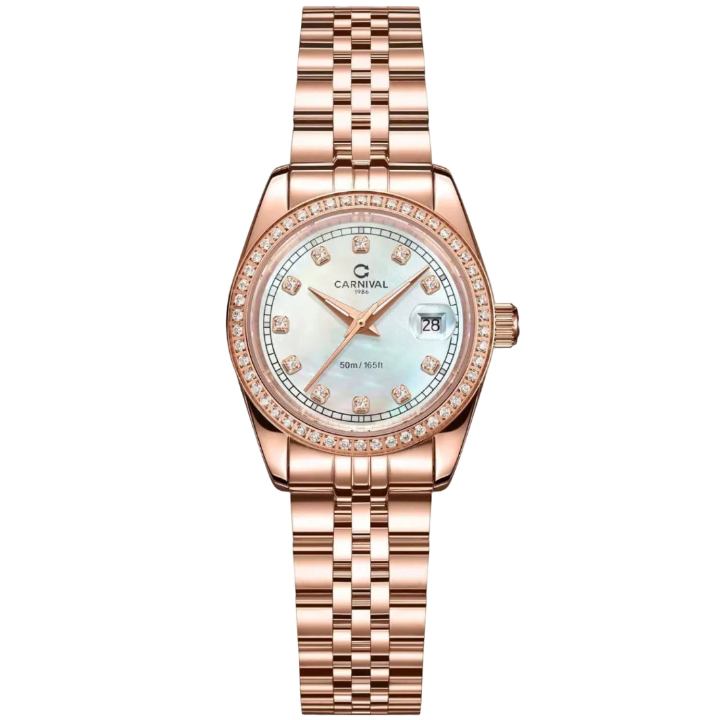 Carnival 8131L2 Rosegold Xà Cừ Trắng ( 8131L2-VH-TK)