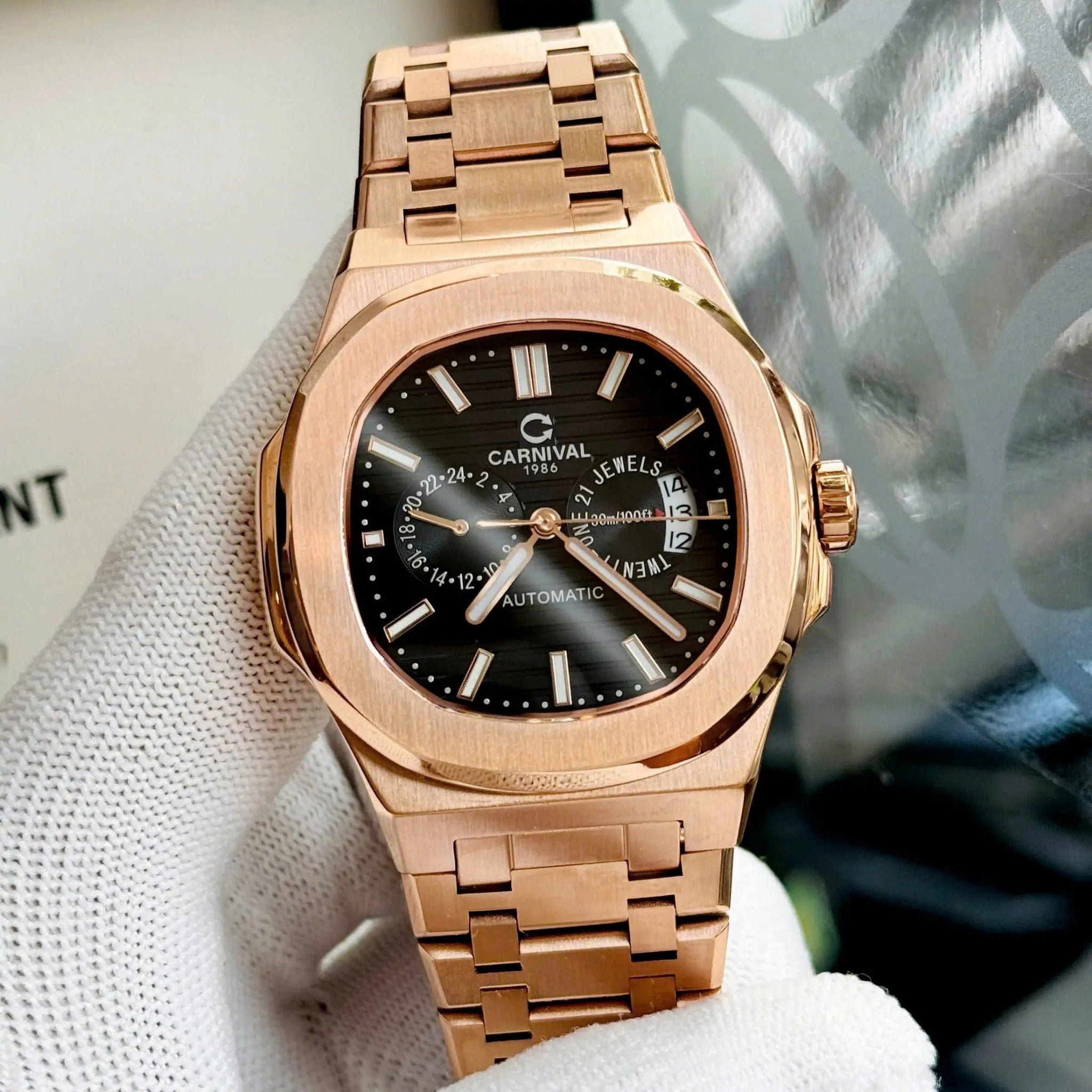 Carnival 8158G Rosegold Đen ( 8158G-VH-D)
