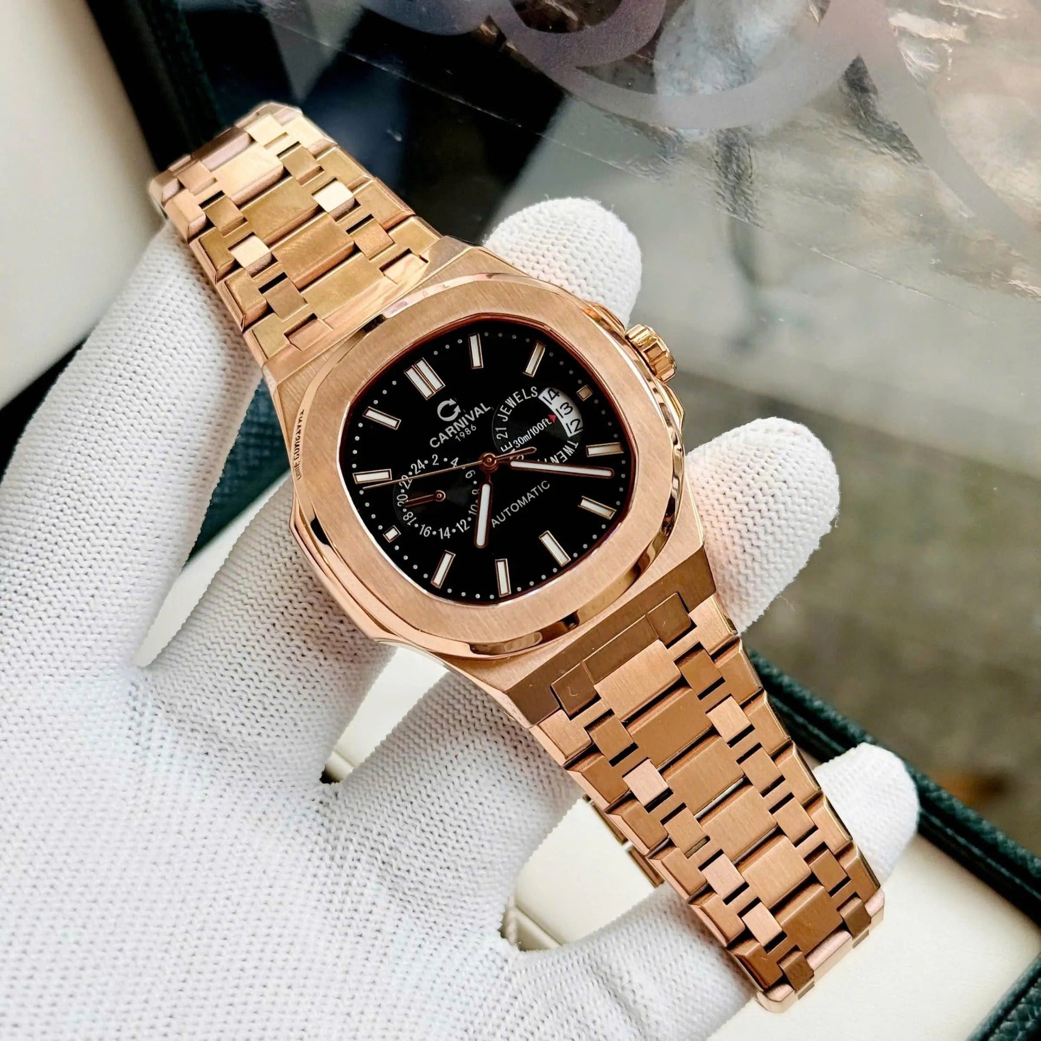 Carnival 8158G Rosegold Đen ( 8158G-VH-D)