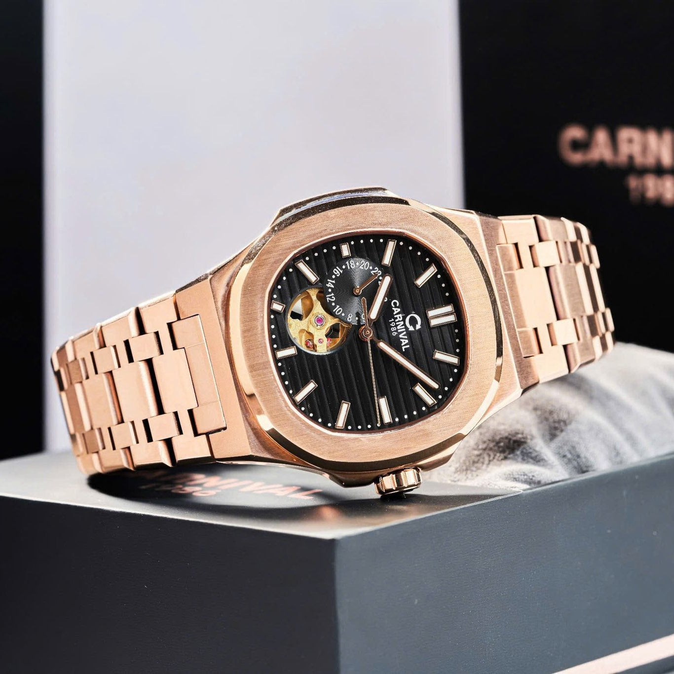 Carnival 8159G Rosegold Đen ( 8159G-VH-D)