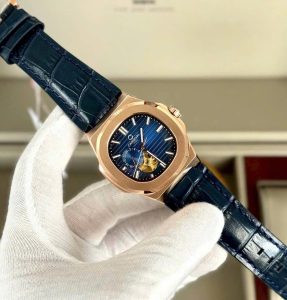 Carnival 8159G Rosegold Dây Da Xanh  ( 8159G-VH-DD-X)