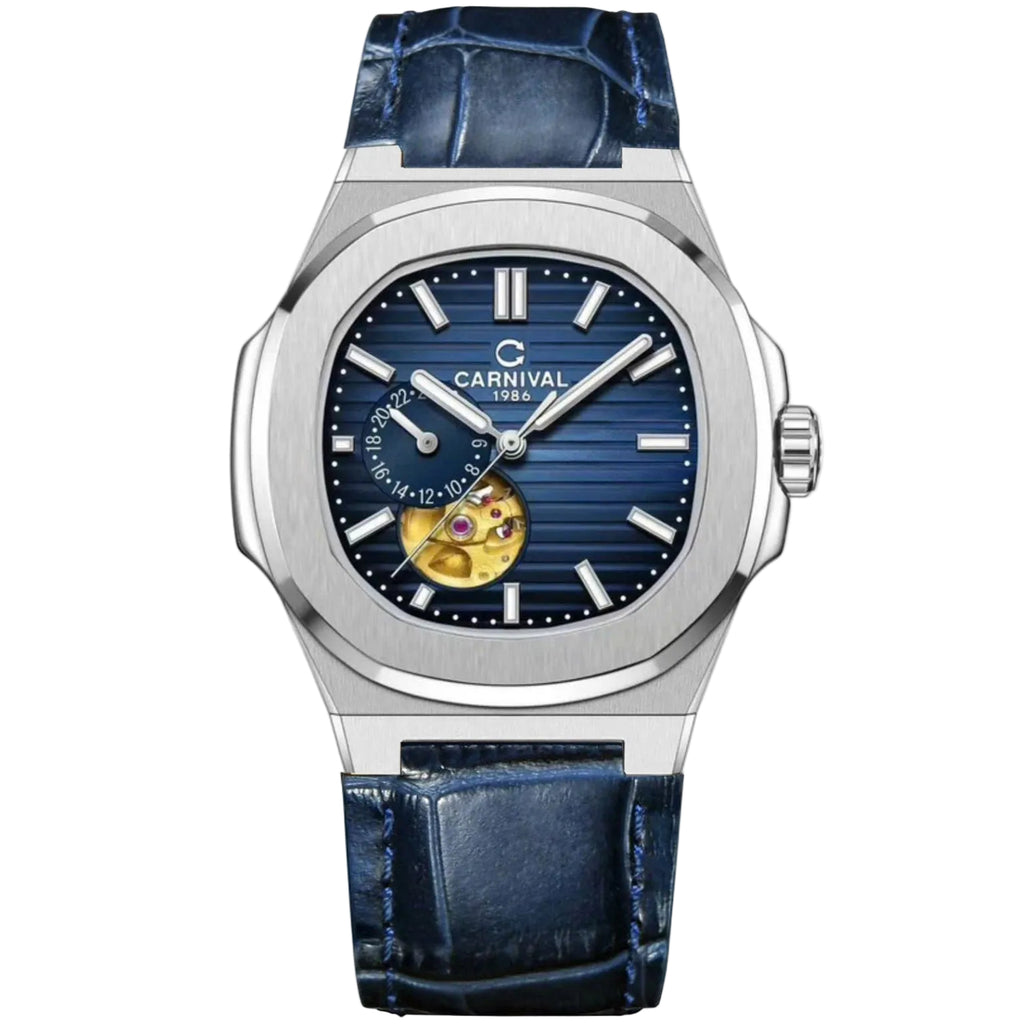 Carnival 8159G Bạc Dây Da Xanh ( 8159G-VT-DD-X)