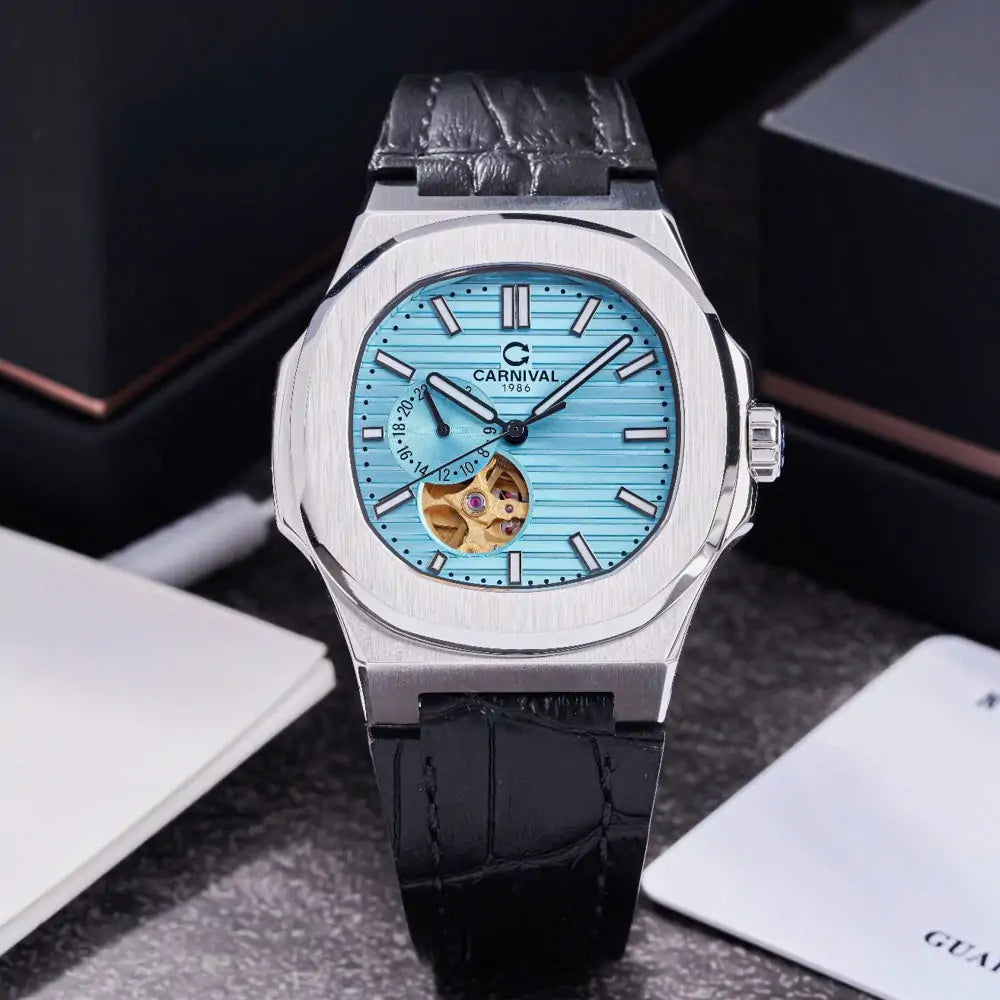 Carnival 8159G Bạc Dây Da Tiffany ( 8159G-VT-DD-XT)