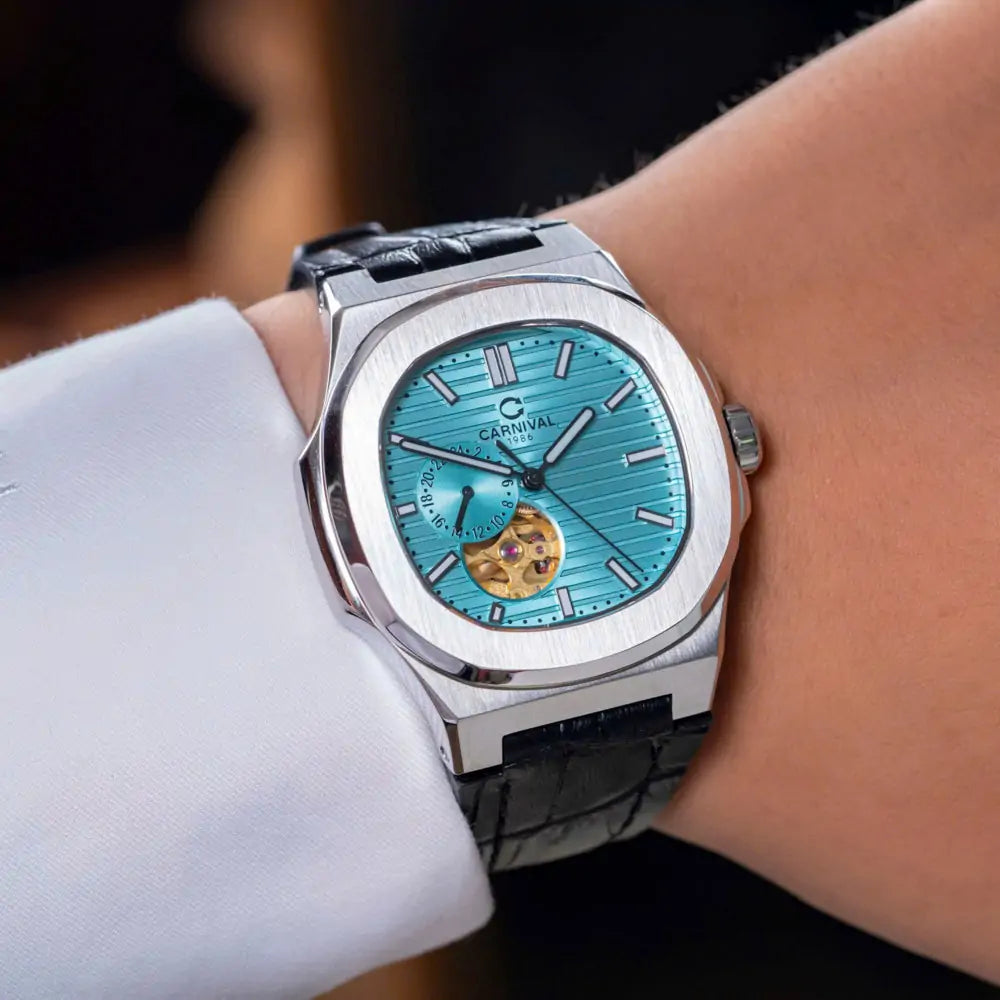 Carnival 8159G Bạc Dây Da Tiffany ( 8159G-VT-DD-XT)
