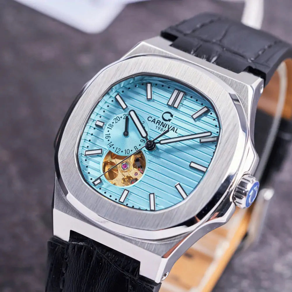 Carnival 8159G Bạc Dây Da Tiffany ( 8159G-VT-DD-XT)