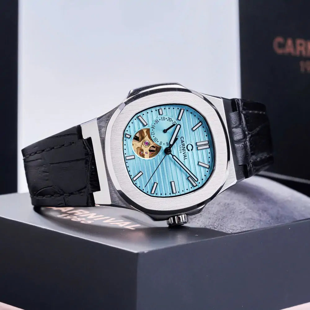 Carnival 8159G Bạc Dây Da Tiffany ( 8159G-VT-DD-XT)