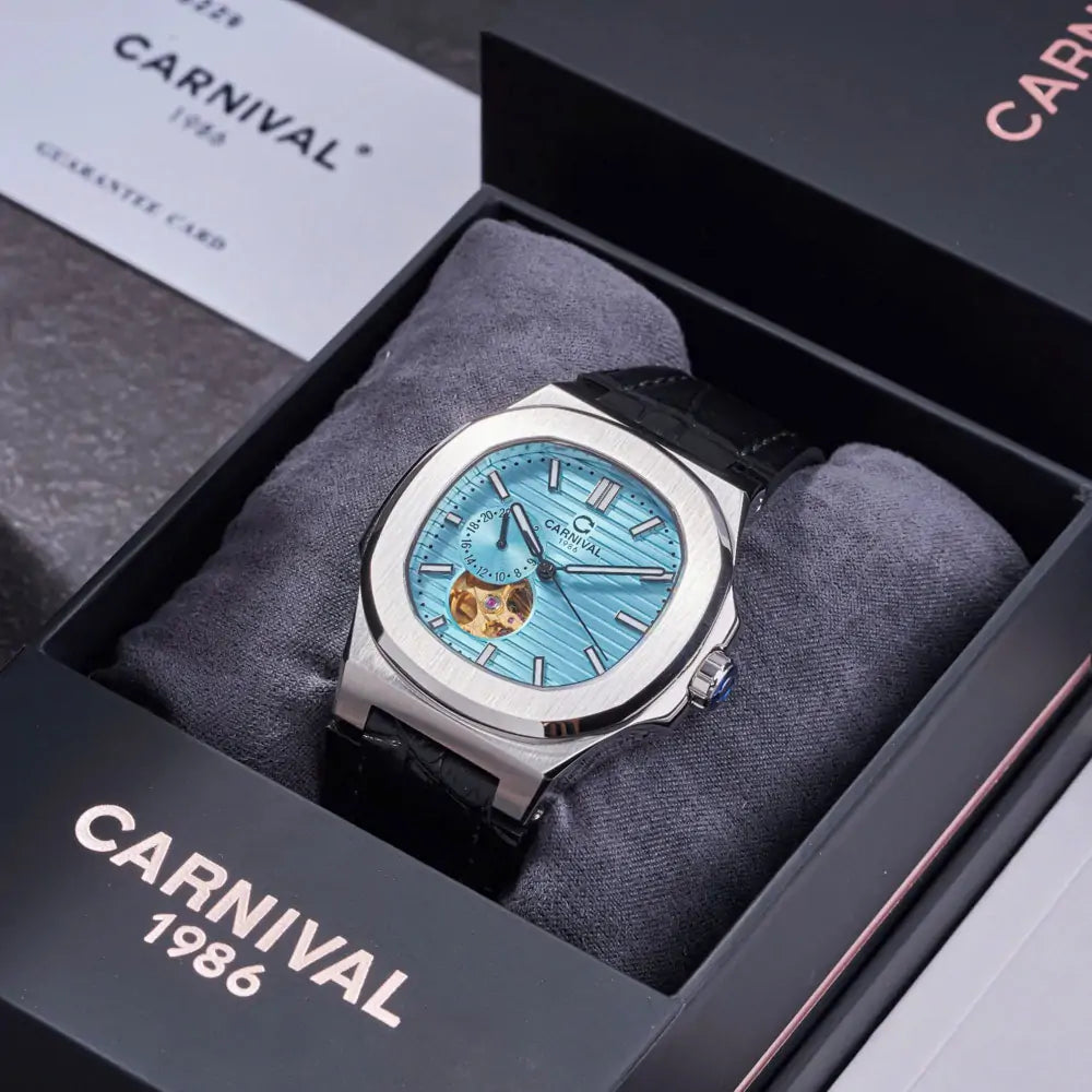 Carnival 8159G Bạc Dây Da Tiffany ( 8159G-VT-DD-XT)