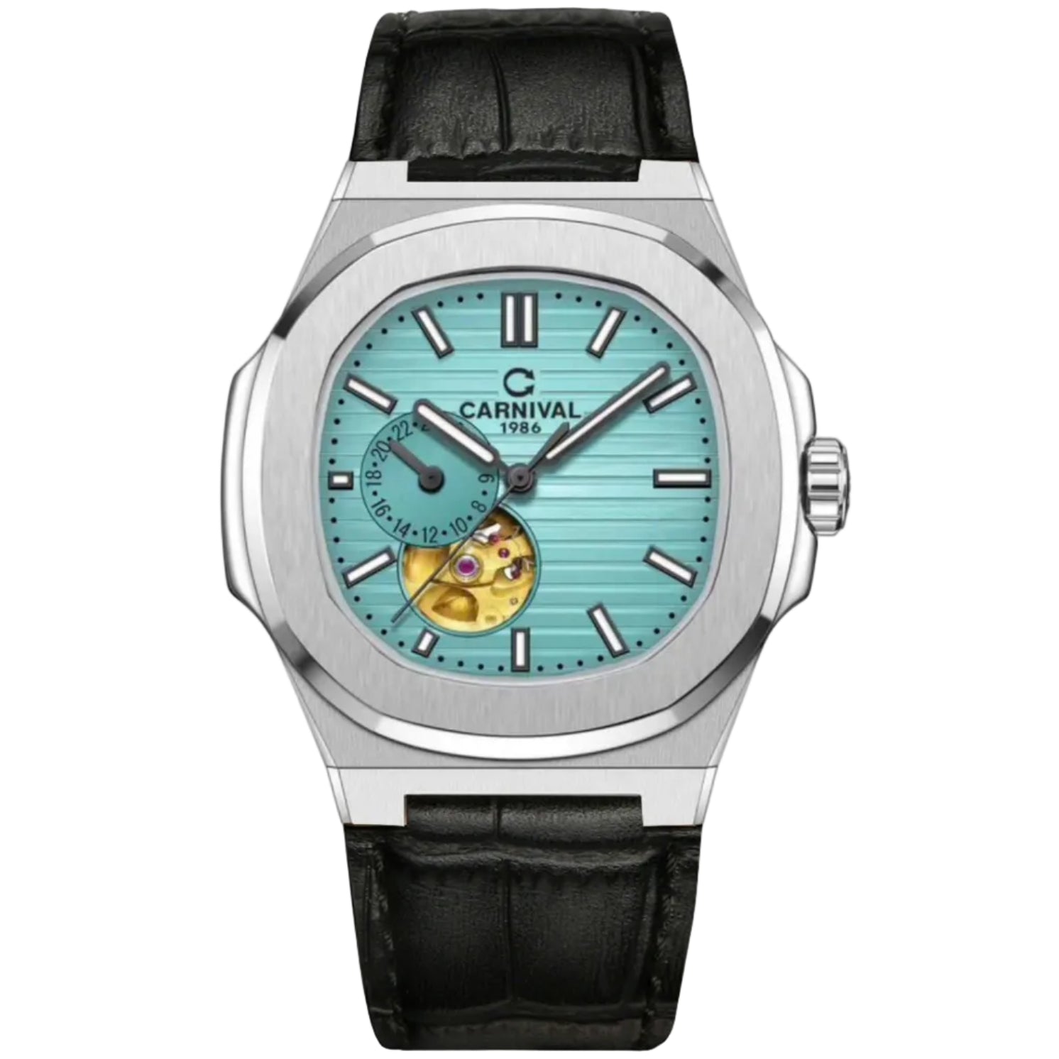 Carnival 8159G Bạc Dây Da Tiffany ( 8159G-VT-DD-XT)