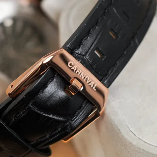 Carnival 8160G Rosegold Xanh Lá Dây Da ( 8160G-VH-DD-XL)