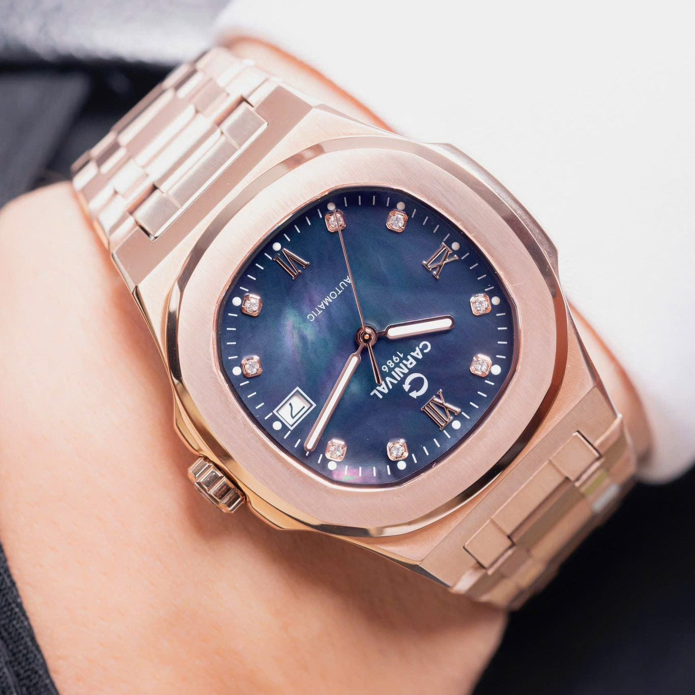 Carnival 8160G Rosegold Xà Cừ Tím ( 8160G-VH-DK)