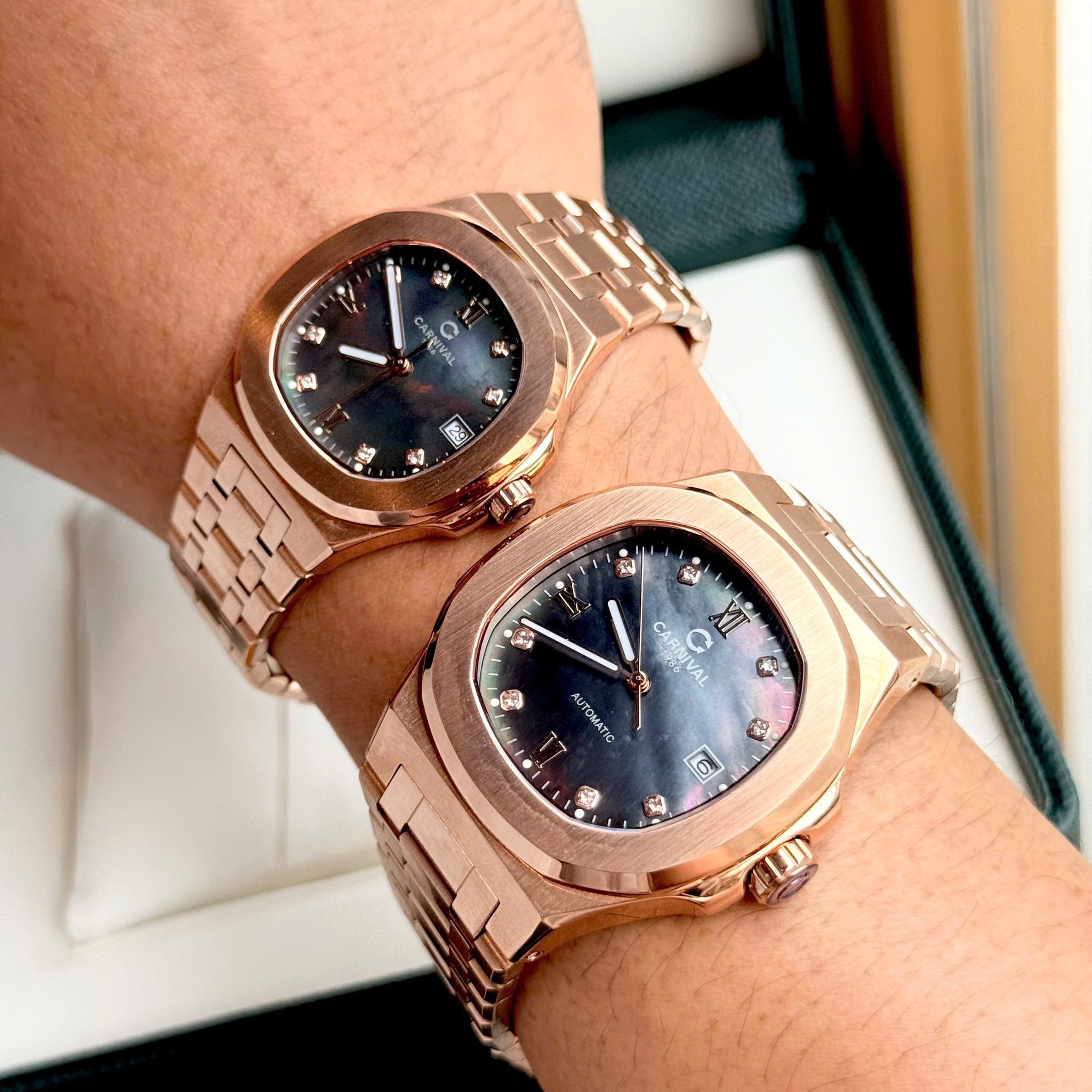 Carnival 8160G Rosegold Xà Cừ Tím ( 8160G-VH-DK)