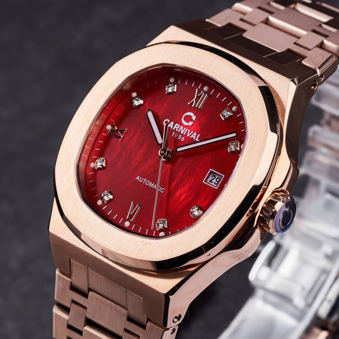 Carnival 8160G Rosegold Xà Cừ Đỏ ( 8160G-VH-DOK)