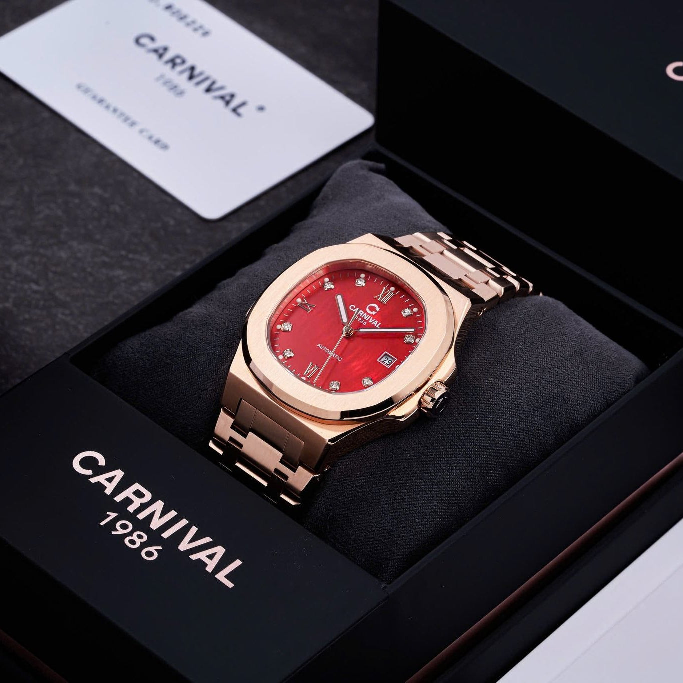 Carnival 8160G Rosegold Xà Cừ Đỏ ( 8160G-VH-DOK)