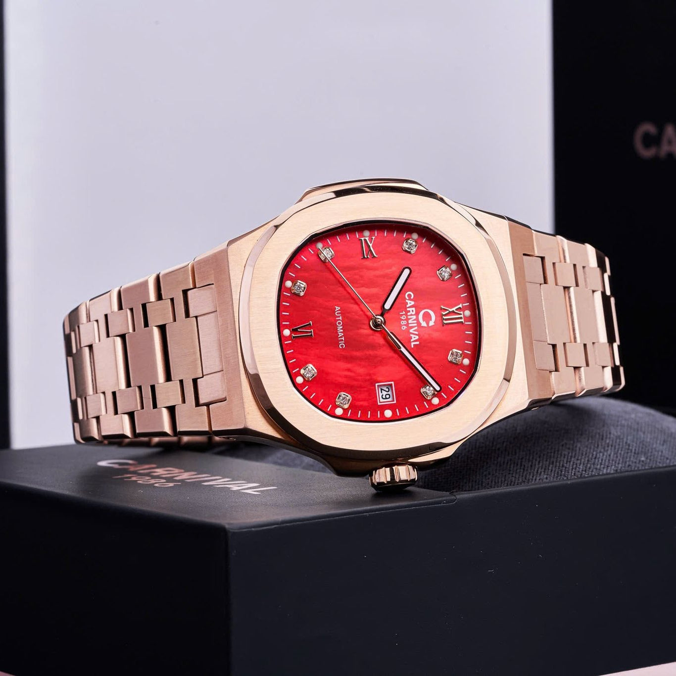 Carnival 8160G Rosegold Xà Cừ Đỏ ( 8160G-VH-DOK)