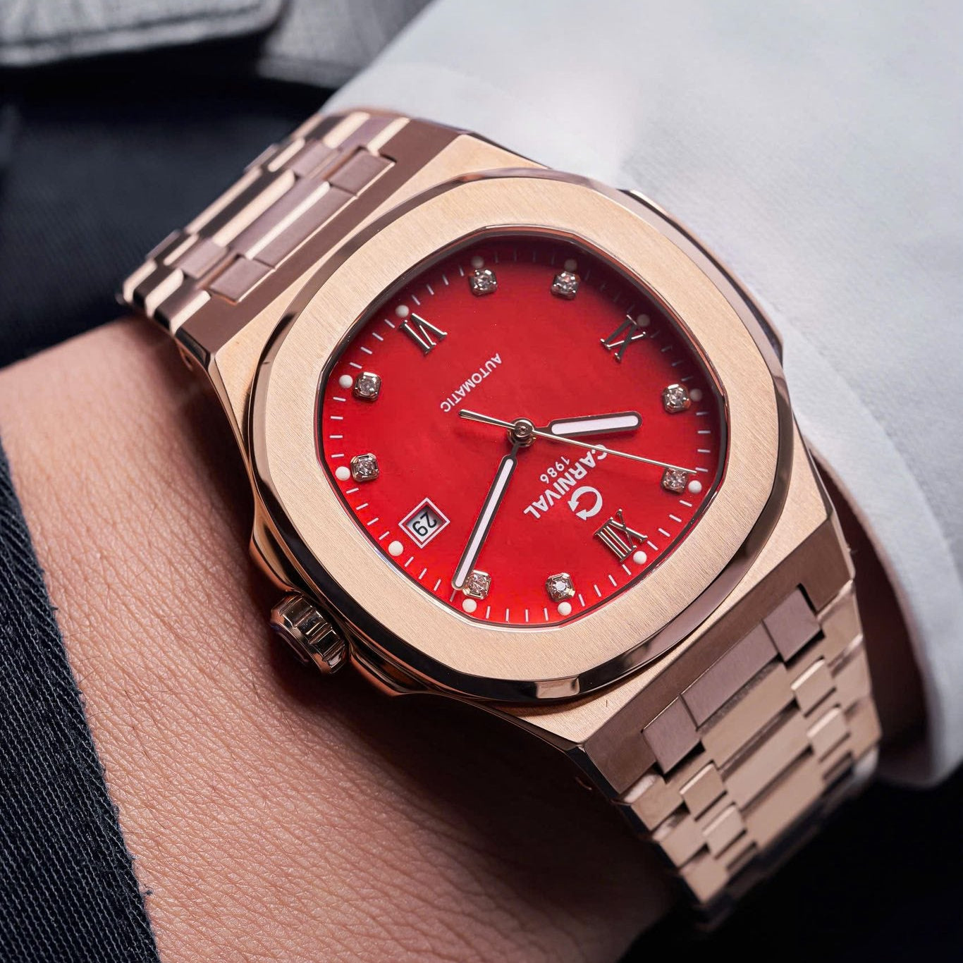 Carnival 8160G Rosegold Xà Cừ Đỏ ( 8160G-VH-DOK)