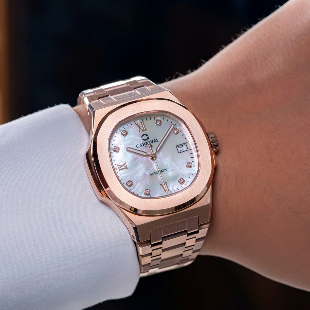 Carnival 8160G Rosegold Xà Cừ Trắng ( 8160G-VH-TK)