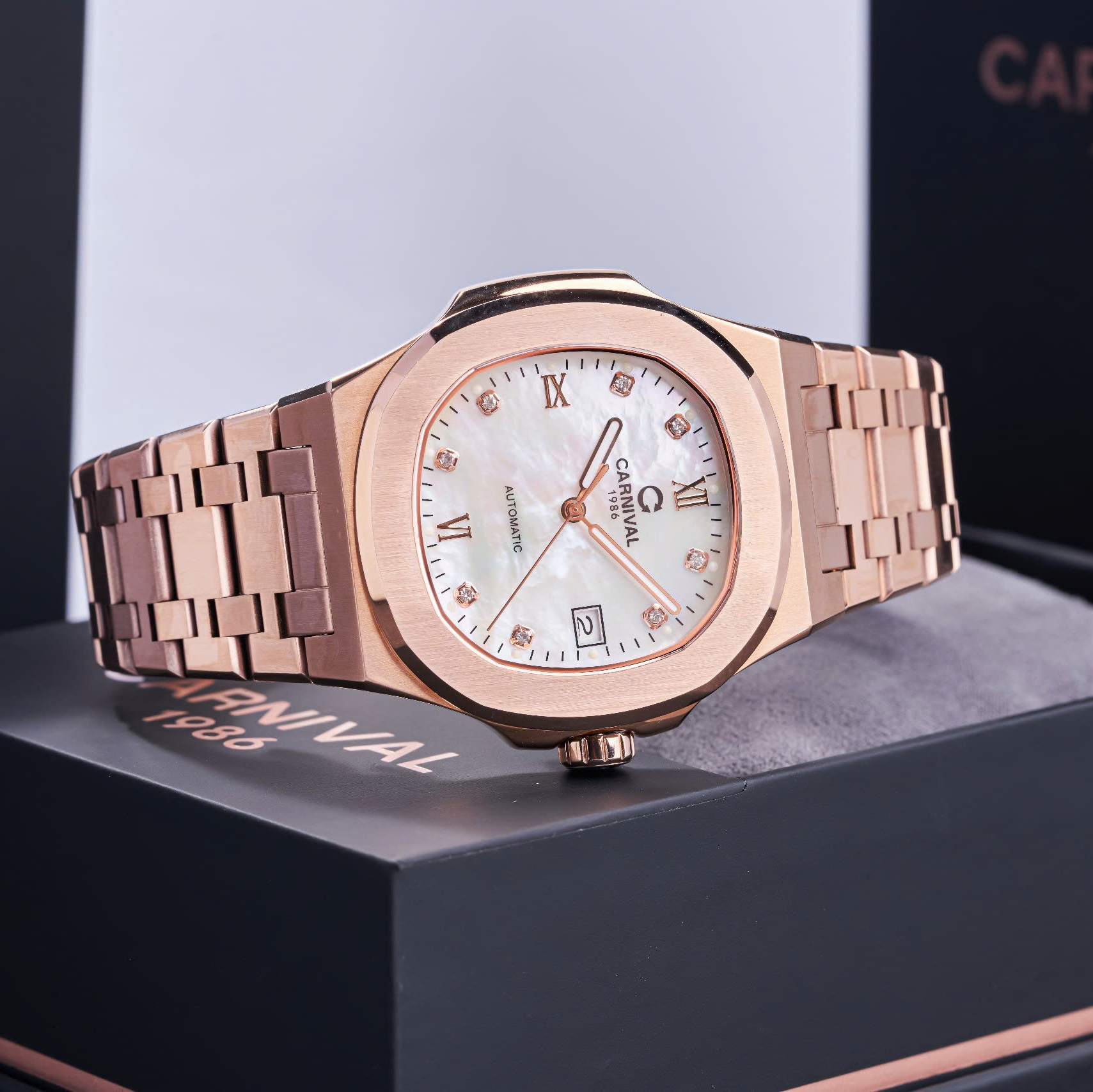 Carnival 8160G Rosegold Xà Cừ Trắng ( 8160G-VH-TK)