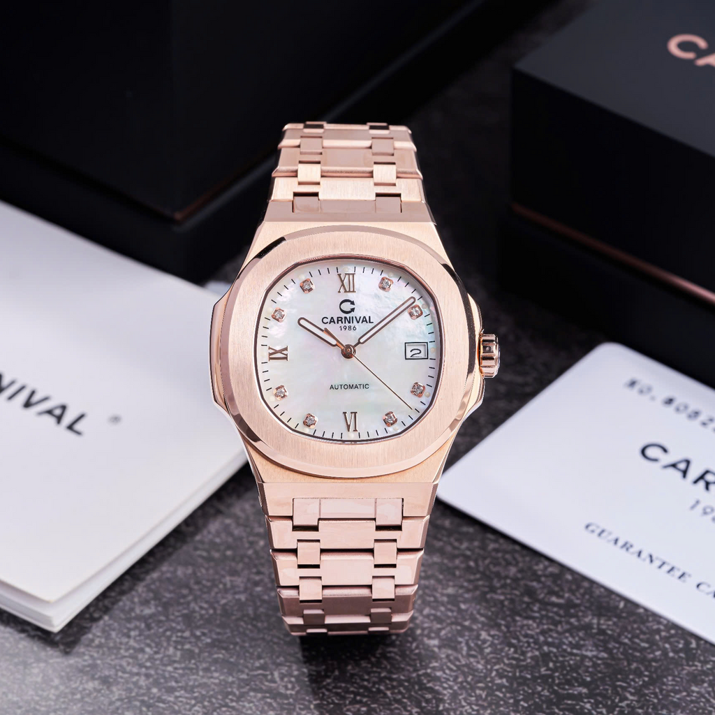 Carnival 8160G Rosegold Xà Cừ Trắng ( 8160G-VH-TK)