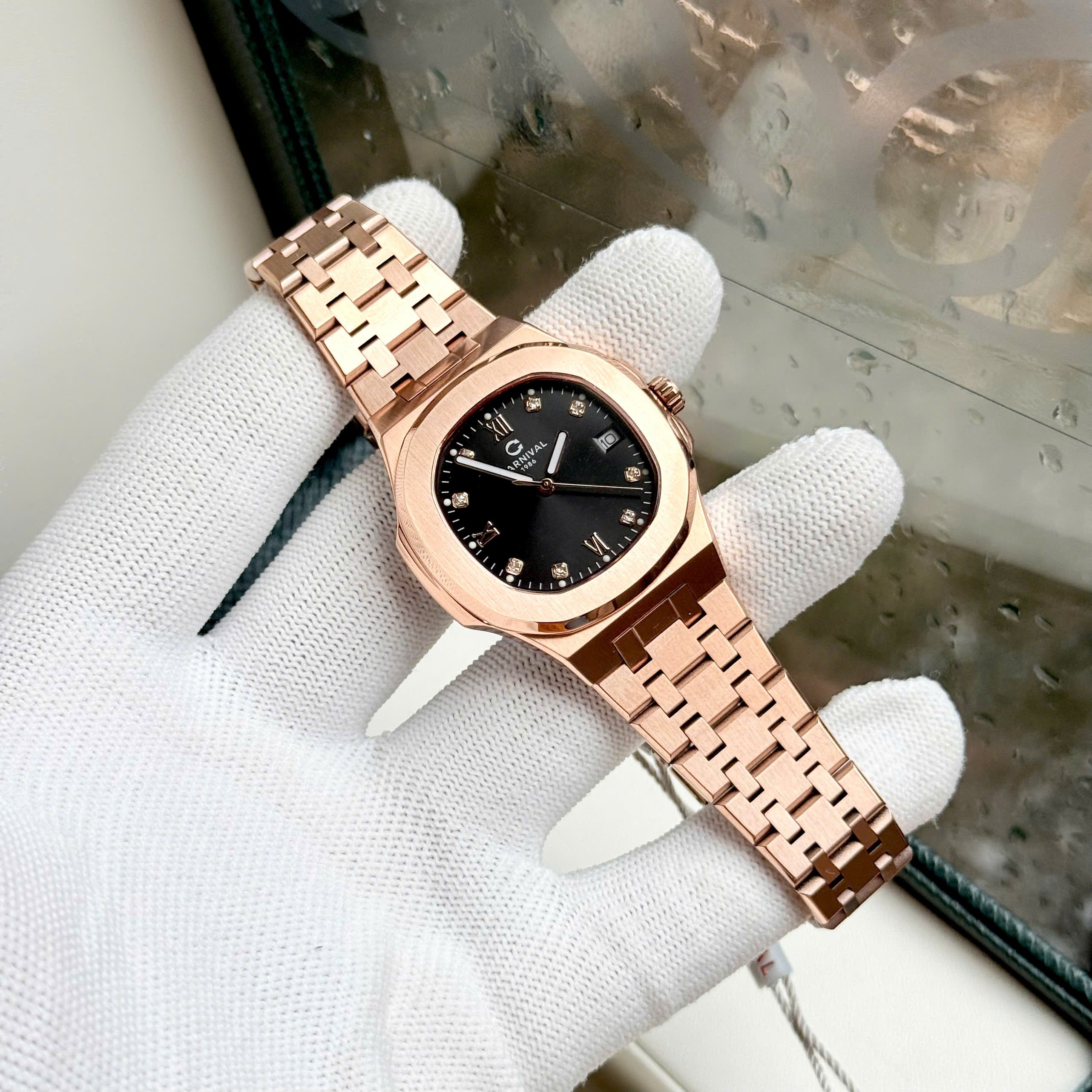 Carnival 8160L Rosegold Đen ( 8160L-VH-D)