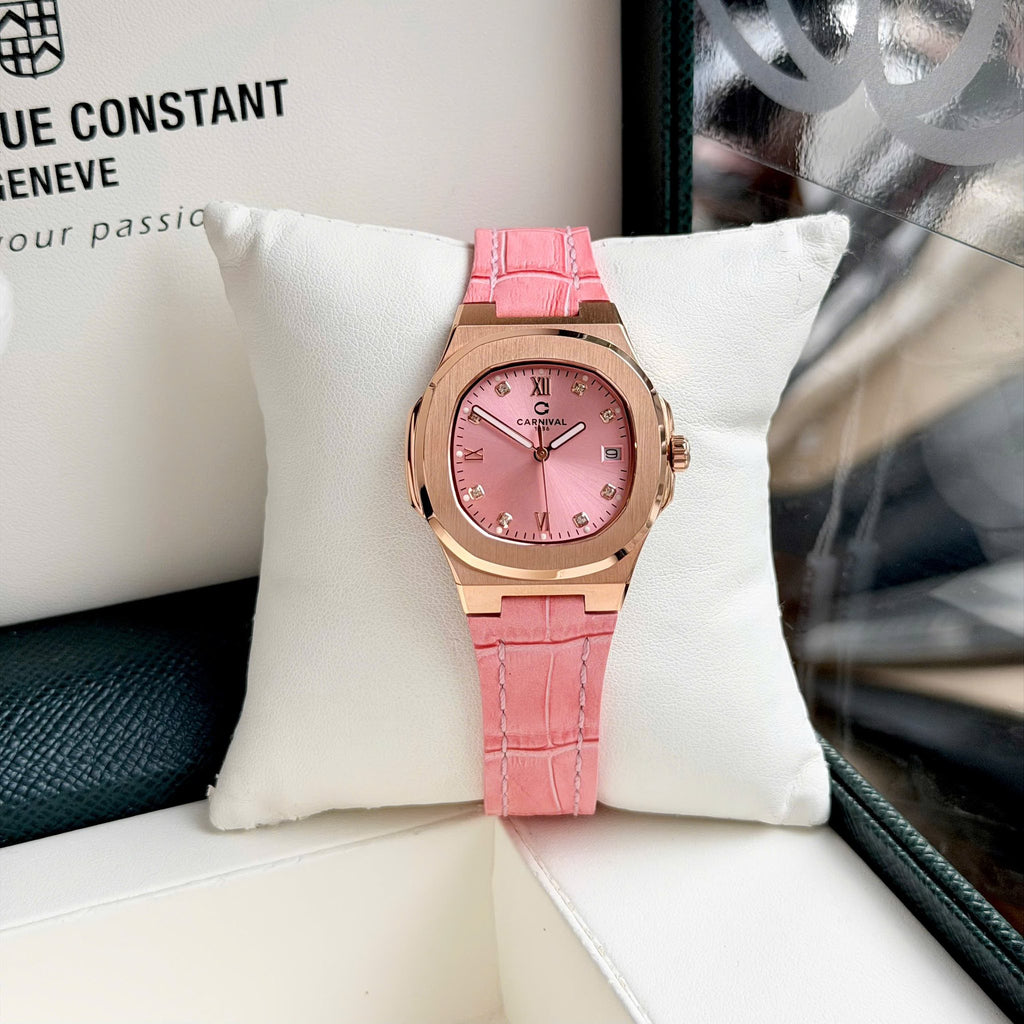 Carnival 8160L Rosegold Hồng Dây Da Hồng ( 8160L-VH-DD-H2)