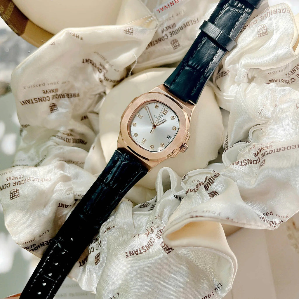 Carnival 8160L Rosegold Trắng Dây Da ( 8160L-VH-DD-T )