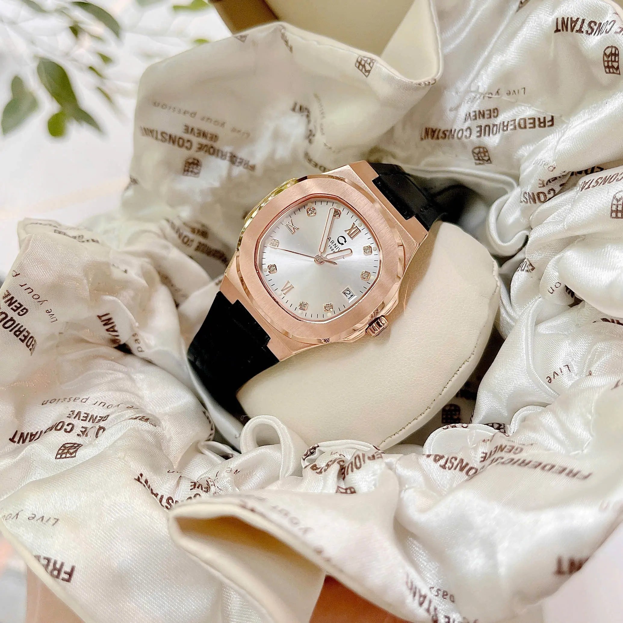 Carnival 8160L Rosegold Trắng Dây Da ( 8160L-VH-DD-T )