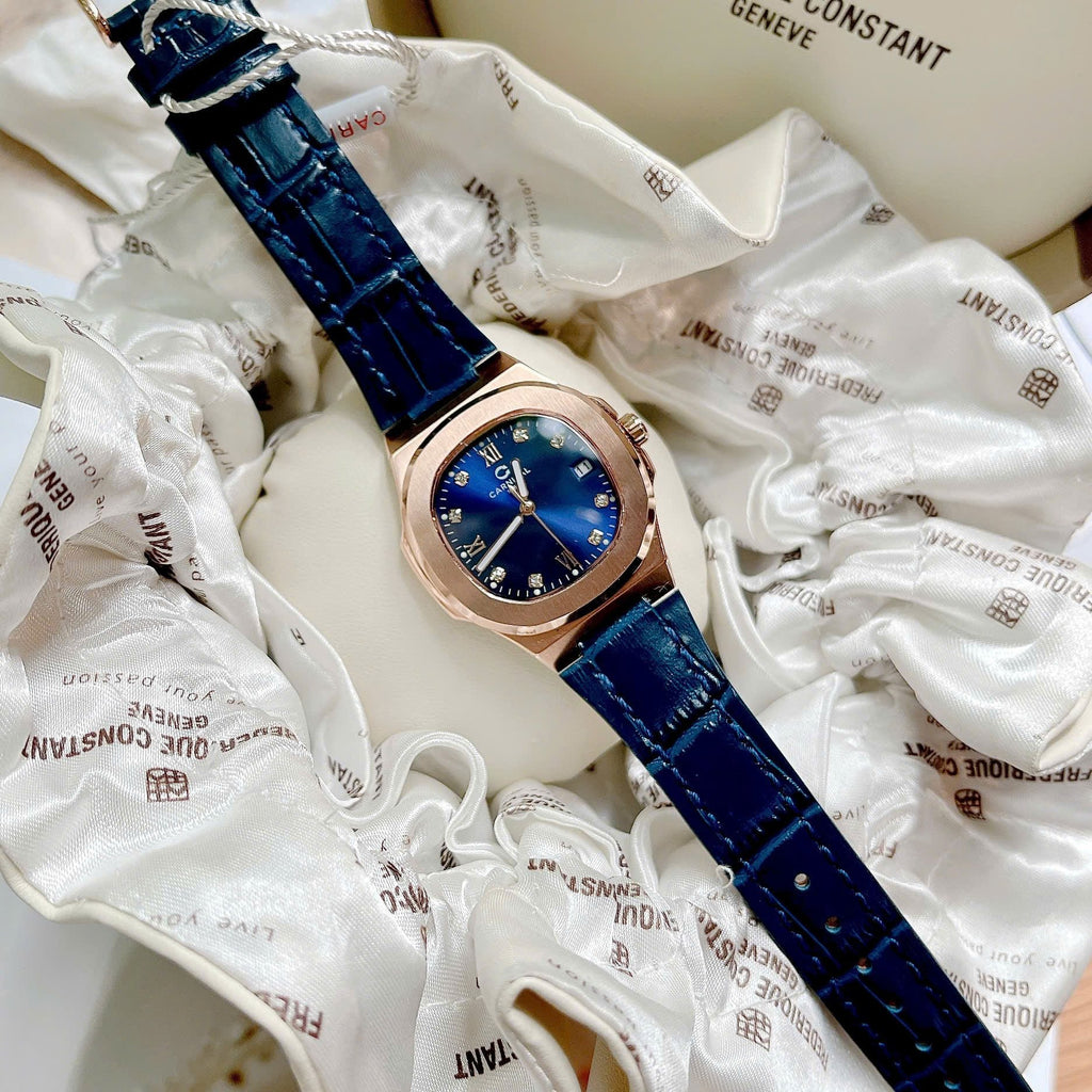 Carnival 8160L Rosegold Xanh Dây Da ( 8160L-VH-DD-X)